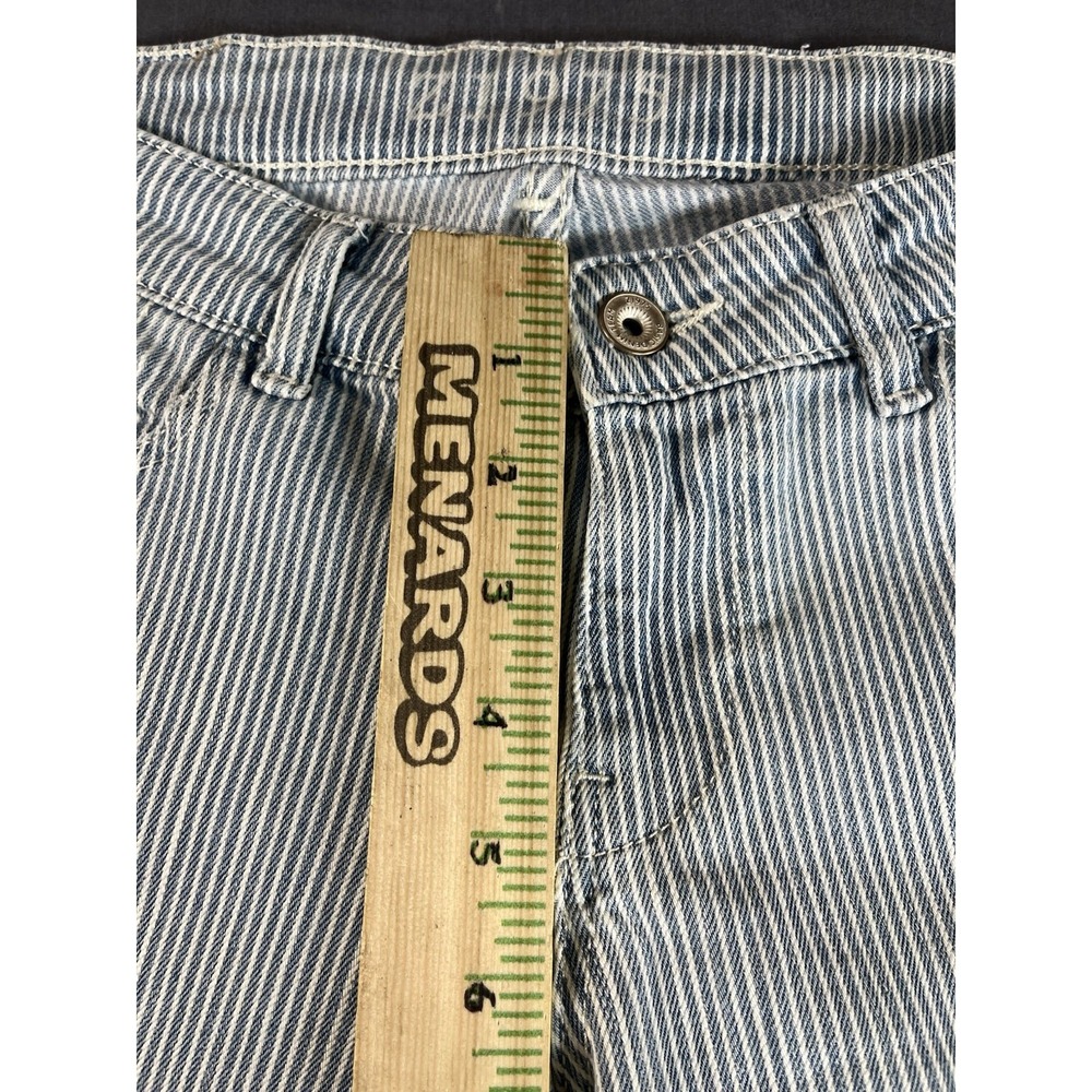 Zara Z1975 Jeans Womens 2 Blue Pinstripe Zara Basic Denim - Picture 2 of 10